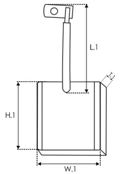 OB9003 Щетки обдувочные 11X6,3X6,3 мм