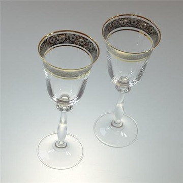 Фужеры 185мл с декором Анжела, 6 шт.