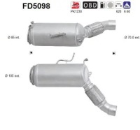 фото thumb №2, Фильтр частиц твердых fap dpf fd5098 as bmw 3 5