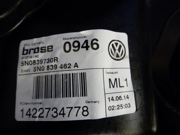 фото thumb №6, Механизм подъемник стекла правый зад vw tiguan i fl