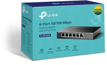 КОММУТАТОР TP-LINK TL-SF1006P POE+ 67Вт 250м