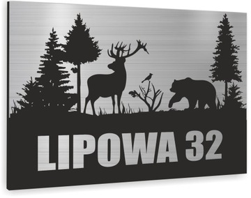 Tablica ALUMINIOWA adresowa Tabliczka Numer Domu Adres Miejscowość Cyfra