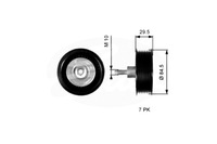 фото thumb №2, Gates t36536 ролик направляющая / направляющая, ремень клиновой зубчатый