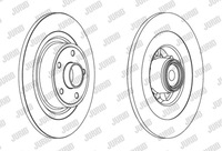 фото thumb №3, Гальмівні диски гальмівні колодки задня jurid renault vel satis