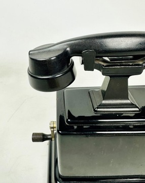 Telefon Unikat XIX XX Antyk Bakelit Ericsson Antyk