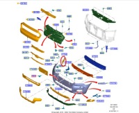 фото thumb №12, Направляющая бампера перед левый ford ranger mk5 2019- 2218946 _ jb3b-17a870-bb