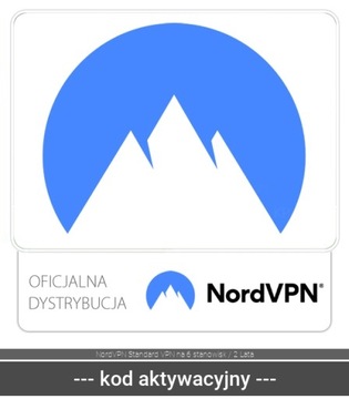NordVPN Стандартный VPN для 6 сайтов/2 года