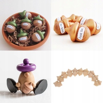 30шт ДЕРЕВЯННЫЕ желуди DIY Желуди