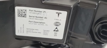 фото thumb №13, Лампа права перед tesla модель 3 рестайлінг tesla y 2020- 1514953-00-d