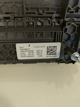 фото thumb №8, Bmw g30 панель повітропровід кондиціонера радіо 7947868