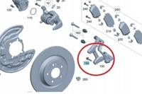 фото thumb №1, Mercedes оригінальний номер оригінальна болт кріпильна скоба супорт do ступиця