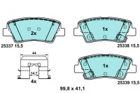 фото thumb №2, Тормозные колодки тормозные керамические tyłz аксессуары hyundai accent iv accent v