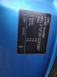 Opel astra 2 2 g капот кришка двигуна z291 Зі Шроту, фото thumb