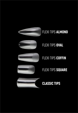 Nails Company Almond 240 шт. Типсы Flexi Tips мягкие гибкие ногти.