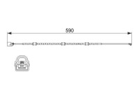 Купить 1987474513/bos датчик тормозных колодок ham. jaguar f-type 2,0 09- bosch, фото thumb