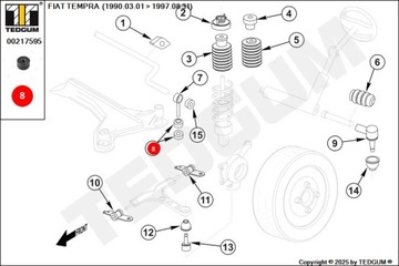фото thumb №14, Втулка з'єднувач стабілізатора передньої нижня alfa romeo fiat lancia