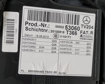 фото thumb №10, Обивка боковина правый перед mercedes w204 европа