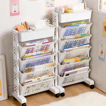 ICON КНИЖНЫЙ ШКАФ НАСТОЛЬНАЯ ТЕЛЕЖКА 6 УРОВНЕЙ 64,5 СМ
