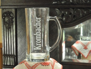 Krombacher две фирменные стеклянные кружки 0,5л.