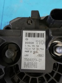 Mini cooper one r50 r52 генератор 1,6 7559223-01 7559223 Доставка, фото thumb