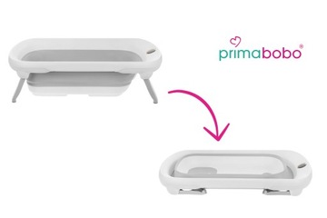Складная детская ванночка LUX Primabobo с жидкокристаллическим термометром и подушкой