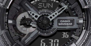 Спортивные мужские часы на ремешке Casio G-Shock GA-110SKE + ГРАВИРОВКА