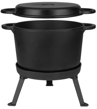 Чугунный охотничий котел, горшок 3 в 1, 10 л, MK601 FREE KINDLING
