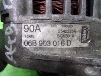 Audi a4 b5 1.8 20v adr генератор 06b903016d 90a в Украине, фото thumb