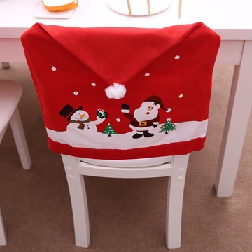 Рождественские чехлы на стулья 6 штук CHAIR COVER