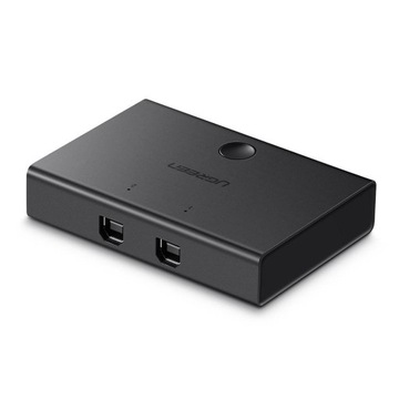 Переключатель KVM-переключатель USB 2x1 UGREEN 30345 USB 2.0 (черный)