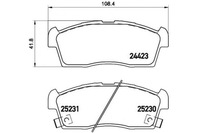 фото thumb №1, Brembo тормозные колодки тормозные peugeot ion 10- перед brem