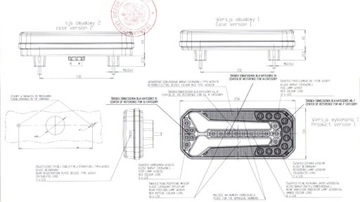 КОМБИНИРОВАННЫЙ ЗАДНИЙ ФОНАРЬ 12/24В LED WAŚ W150DD