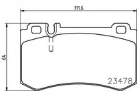 фото thumb №2, Тормозные колодки тормозные mercedes перед c209 w211 w220 r23 #petrolhead pro+ kit3
