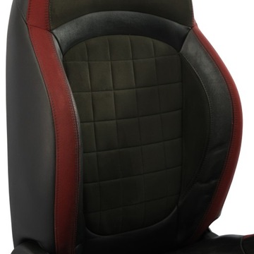 фото thumb №13, Mini f55 f56 f60 jcw сидіння переднє sport червоний чорний напівшкіра правий