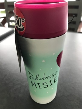 KUBEK termiczny AMBITION love BIDON TERMOS 400ml Oldman PODOBASZ MISIE