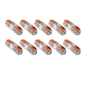 10x WAGO ZŁĄCZKA PRZELOTOWA 221-2411 2x0,2-4mm2