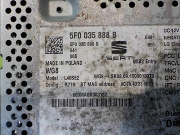 фото thumb №5, Seat toledo iv 16r радіо cd 5f0035888b