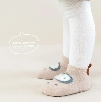 Stopki skarpetki niemowlęce antypoślizgowe Anti-Slip frotte z ABS 80-86-92