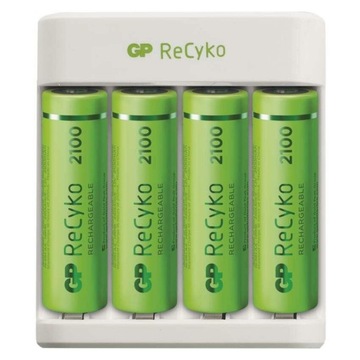 EMOS Ładowarka akumulatorowa GP Eco E411 + 4× AA 2100 + 4× AAA 800 B51418