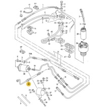 фото thumb №1, Oryg трубка топливная обратка audi 100 c4 a6 aan бензин 4a1201533c