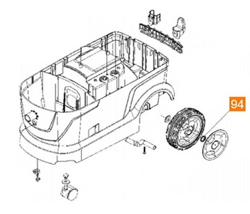 Защита колеса пылесоса Karcher Puzzi NT