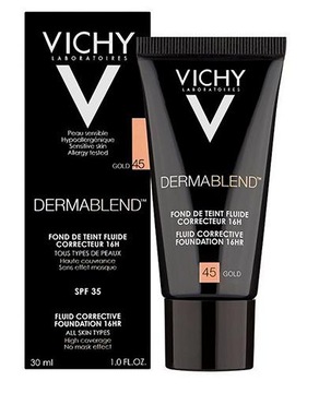 VICHY DERMABLEND Корректирующая жидкость 45 золото - 30 мл