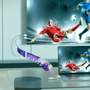 Bezprzewodowy przedłużacz konferencyjny HDMI typu C. Przedłużacz ekranu