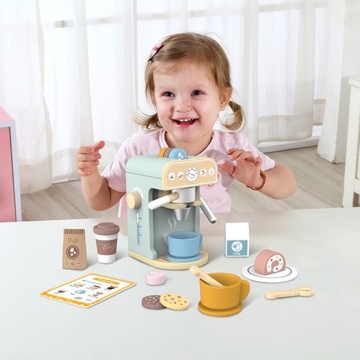 ДЕРЕВЯННАЯ КОФЕМАШИНА КАФЕ БАРИСТА TooKY ИГРУШКА