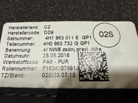 фото thumb №13, Audi a8 s8 4h коврики велюровые оригинал комплект 4h1863011e gp1 demo 18km