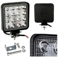 фото thumb №1, Лампа робоча 16 led протитуманна фара 48w 12v 24v світлодіодна