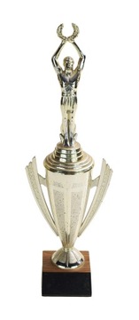 TROFEUM mężczyzna z laurem PUCHAR