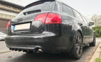 фото thumb №6, Спойлер заднього бампера rs performance з дифузор shark dla audi a4 b6 b7