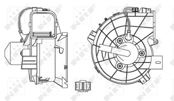 фото thumb №2, Повітродувка nrf do opel tigra 1.3 1.4 1.8