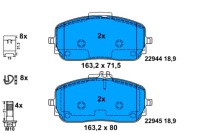 Ate тормозные колодки тормозной. mercedes w177 a-klasa 18- перед в Украине, фото thumb